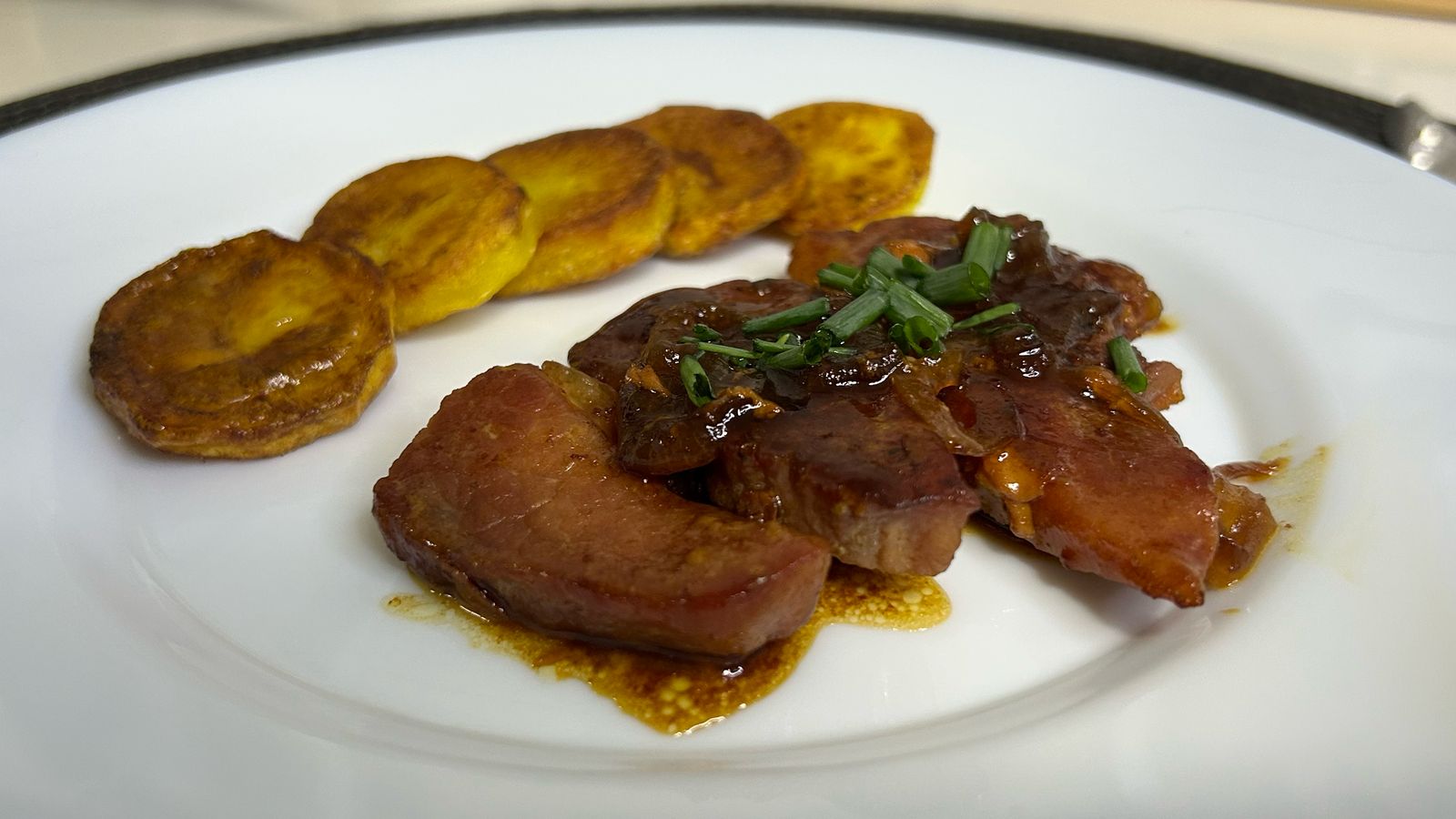 Picanha Suína Ao Molho de Laranja e Mel